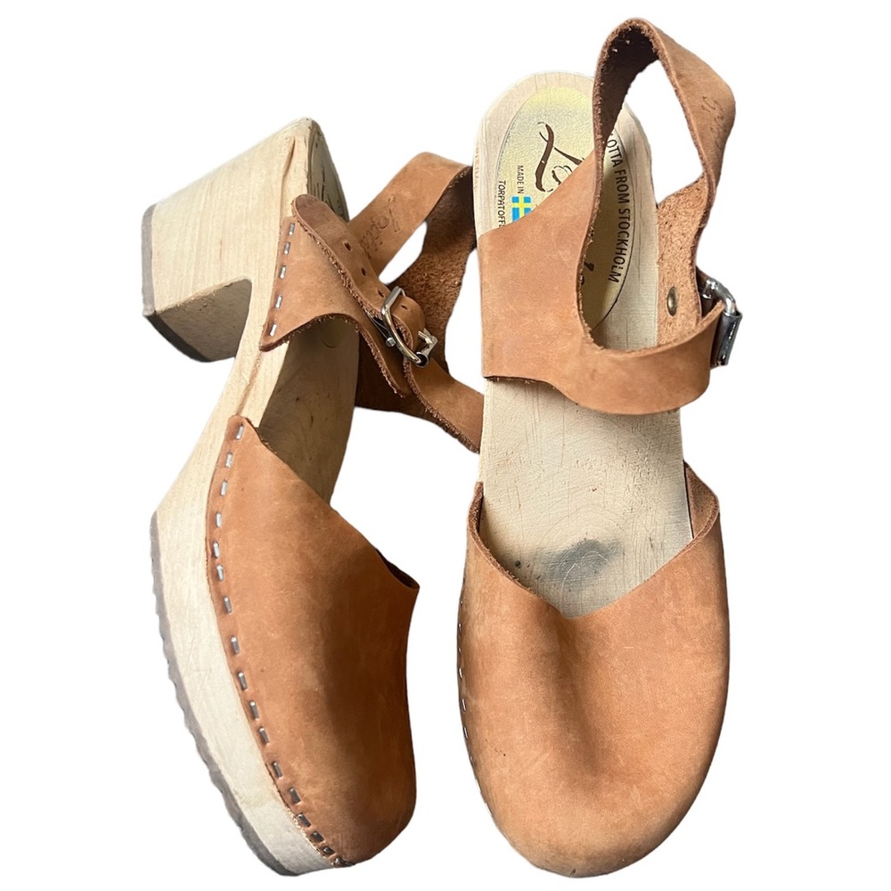 LOTTA FROM STOCKHOLM Tan Clogs Sz42